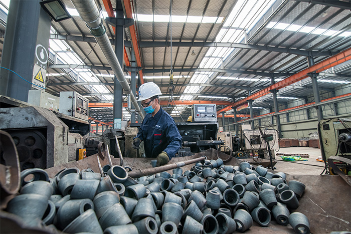 襄阳网架配件-锥头加工车间